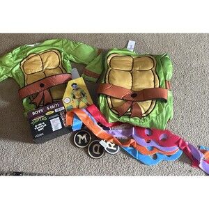 2 New Teenage Mutant Ninja Turtles Costumes  Leo Raph Mic Don Small & Med